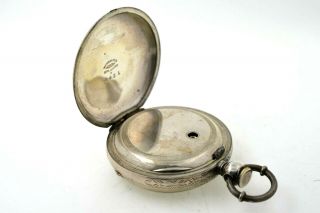 1864 Waltham 18s Keywind Pocket Watch CIVIL WAR Coin Silver RUNS 8