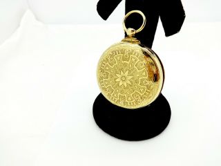 Antique Vacheron 18k Solid Gold Of Pocket Watch Engraved Movement Chinese Market