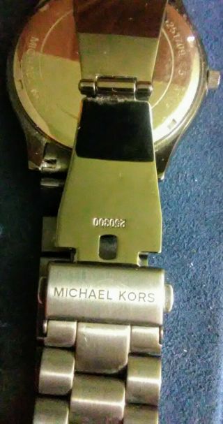 Michael Kors Slim Runway Gunmetal & Rose Stainless Steel Watch 44mm MK8576 5