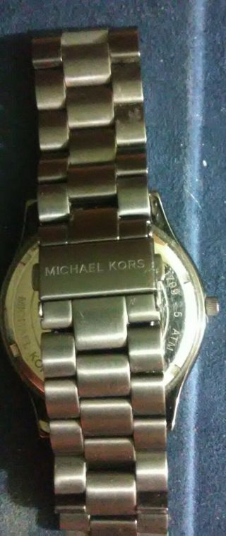 Michael Kors Slim Runway Gunmetal & Rose Stainless Steel Watch 44mm MK8576 7