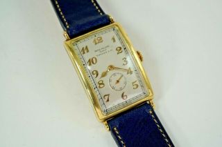 Patek Philippe Large Early 18k Hinged Case Retailed By Tiffany W/ Extract 1929