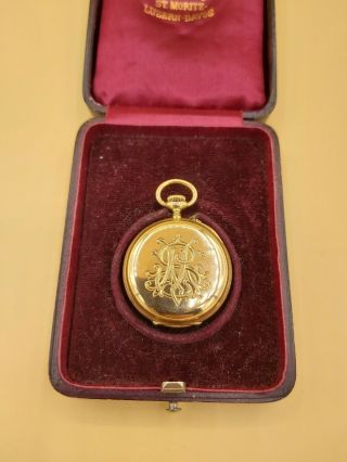 18k gold Patek Philippe Pocket Watch and Certificat 3