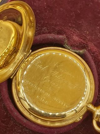 18k gold Patek Philippe Pocket Watch and Certificat 4