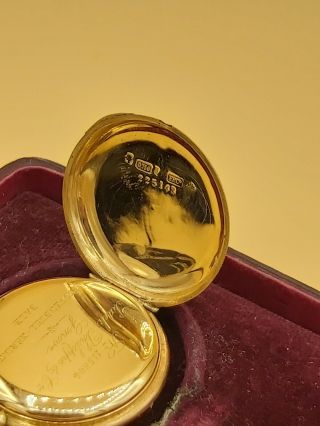 18k gold Patek Philippe Pocket Watch and Certificat 5