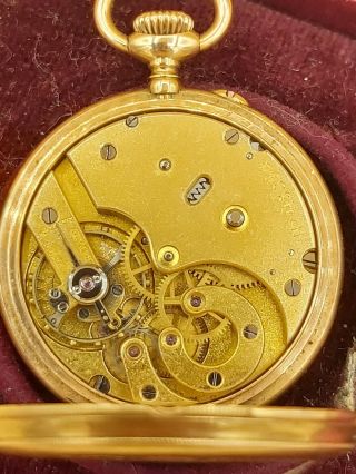18k gold Patek Philippe Pocket Watch and Certificat 7