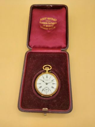 18k gold Patek Philippe Pocket Watch and Certificat 9