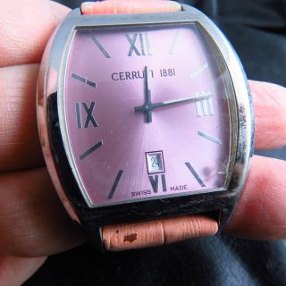 Swiss Made All Steel Cerruti 1881 Special Day Quartz Lady Watch