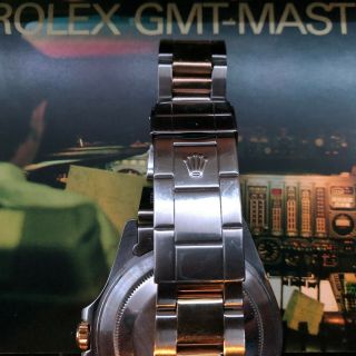 Rolex GMT Master II Black Dial Two Tone Gold / SS Oyster Bracelet VTG BOX,  PAPERS 4