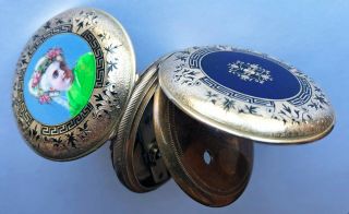 Stauffer Fils Solid 18k Gold & Enamel Pocket Watch Circa 1840 - Museum Quality