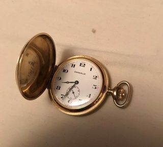 Caravell By Bulova 17 Jewel Gold Plated Pocket Watch Running