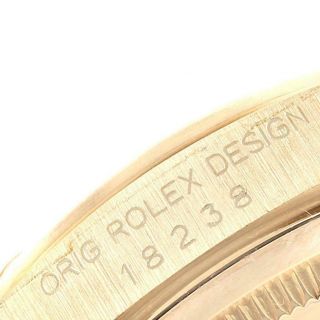 Rolex President Day - Date Yellow Gold Diamonds Mens Watch 18238 Box Papers 7