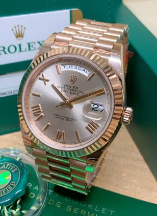 Rolex Day - Date 40 228235 Rose Gold Box And Paperwork 2019 Unworn