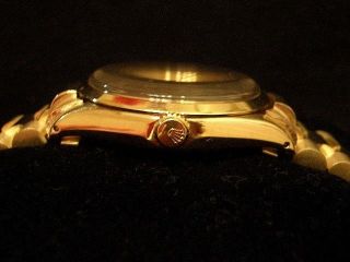 Mens Rolex Solid 14K Yellow Gold Oyster Perpetual w/ President Style Band 1005 3