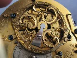 ANTIQUE 15ct GOLD VERGE FUSEE POCKET WATCH Kölbel WIEN VIENNA c1790 - 1810 11