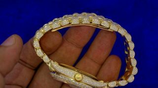 Rolex President 36mm Gold Watch 2800 Diamonds Honeycomb Style Flower Setting 10