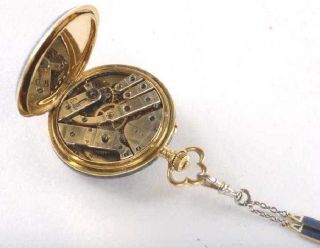 Faberge Gold Enamel with Diamonds Pavel Bure Russian pocket watch 12