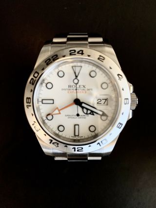 Rolex Explorer Ii 216570 White Dial / / Tags / Booklets /