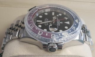 STICKERED 2019 Rolex GMT Master II PEPSI Red Blue Ceramic 126710BLRO Watch 4