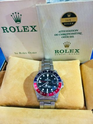 Rolex Gmt Master 1675 With Authenticity Verification Documents