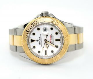 Rolex Yacht - Master 16623 Wso Yellow Gold Steel Oyster Bracelet Mens Watch