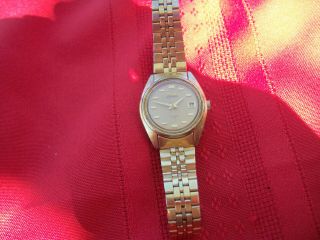 Vintage Seiko Ladies Automatic Watch Date 17 Jewels