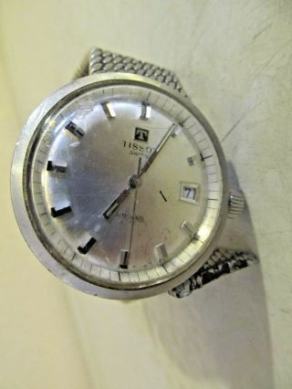 Vintage TISSOT Automatic Stainless Steel Men ' s watch 1970s 3
