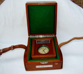 Wwii U.  S.  Navy 1941 Hamilton Chronometer Model 22 Military Captain Watch