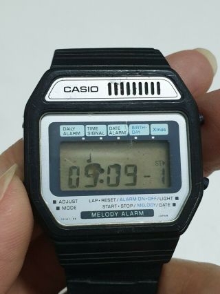Casio Melody Alarm M - 62 Mod.  408 Japan Digital Vintage Watch