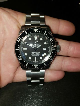 2019 Rolex Sea - Dweller Deepsea 126660 Stainless Steel 44mm Black Dive Watch