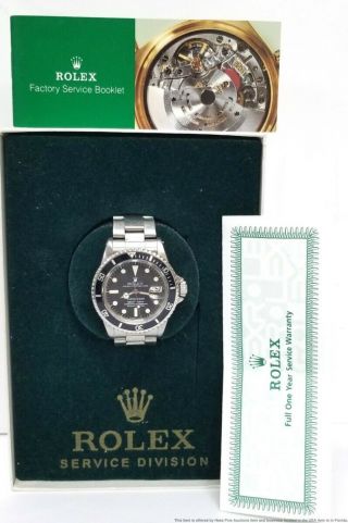 Rolex 1680 Matte Dial Vintage Submariner Steel Watch W Papers