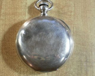 Large 1864 18s Waltham Civil War PS Bartlett Solid Silver Hunter Pocket Watch 3