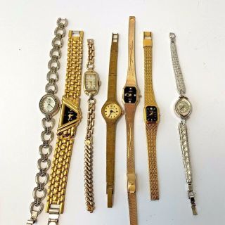 7 High - End Vintage Watches Elgin,  Jules Jurgensen,  Bulova,  Helbros Parts/repair