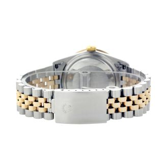 Mens Rolex Watch Datejust 16013 Gold / Steel 36mm Diamond Sapphire Dial Bezel 5