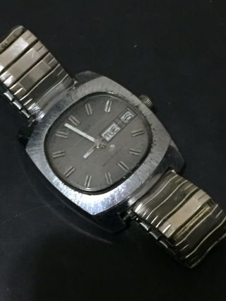 Vintage Mens Automatic Timex Watch Day Date Feature Pre 1980s