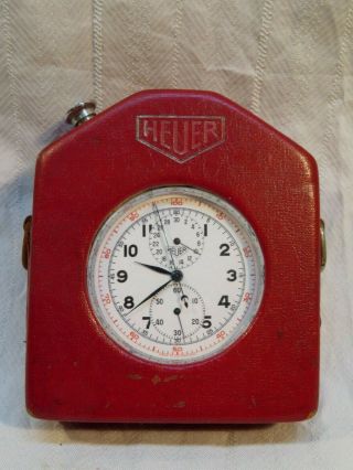 Vintage Heuer Chronograph Rattrapante Split Second Cal.  76 229 Pocket Watch