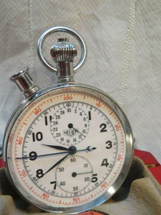 Vintage Heuer Chronograph Rattrapante Split Second cal.  76 229 pocket watch 3