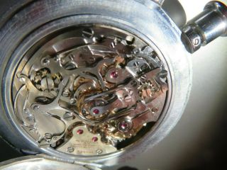Vintage Heuer Chronograph Rattrapante Split Second cal.  76 229 pocket watch 9