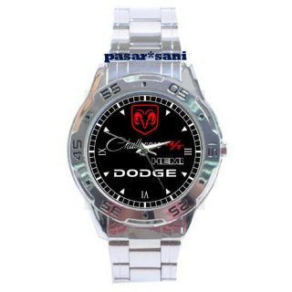 Dodge Challenger R/t Hemi Custom Casual Chrome Men Wrist Watch Men 