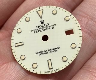 1980 ' s Vintage Rolex Explorer II ref.  16550 Cream Tritium Rail Dial NOS 2