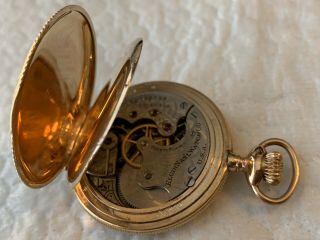 Vintage Elgin Pocket Watch Yellow,  Rose & Green Gold 14 K Runs 1904 6