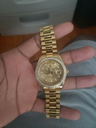 18K Rolex Watch Mens pre owned 2