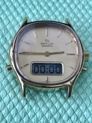 Vintage ESA 900 231 ANA DIGITAL Twin Time Watch Movement’s.  Heuer Carrera 54 2