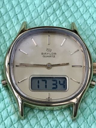 Vintage ESA 900 231 ANA DIGITAL Twin Time Watch Movement’s.  Heuer Carrera 54 6