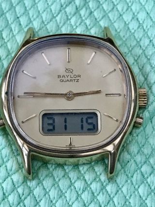 Vintage ESA 900 231 ANA DIGITAL Twin Time Watch Movement’s.  Heuer Carrera 54 7