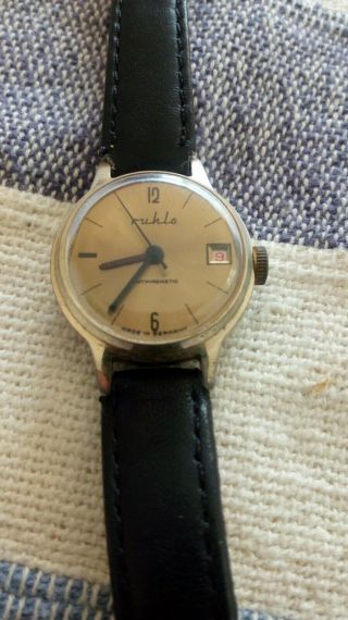 Vintage Ruhla,  Made In Germany,  Mechanical Wristwatch