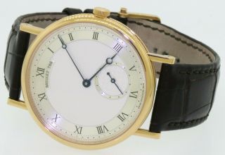 Breguet Classique 7147 18K Rose gold 40mm automatic men ' s watch w/ box & papers 3