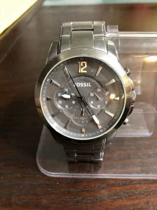 Fossil Mens Fs4584 Silver Tone Analog Stainless Steel Watch 12