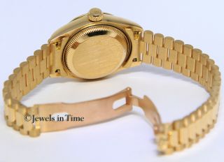 Rolex Datejust President 18k Yellow Gold Diamond Dial/Bezel Ladies Watch 69258 6