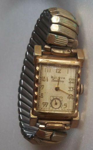 Vintage Bulova Excellency Watch,  10k Gf,  Wristwatch,  12k 1/20