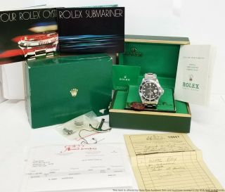 Finest 16800 Rolex Submariner 7mil Matte Dial Ever Box Papers Tags Receipt Watch